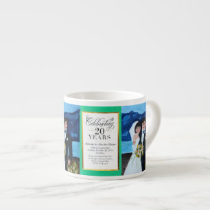 Xícara De Espresso Noivos no copo do café de France