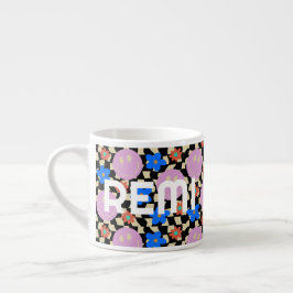 Xícara De Espresso Nome da Flor Verificada Retroativa Toddler Mug