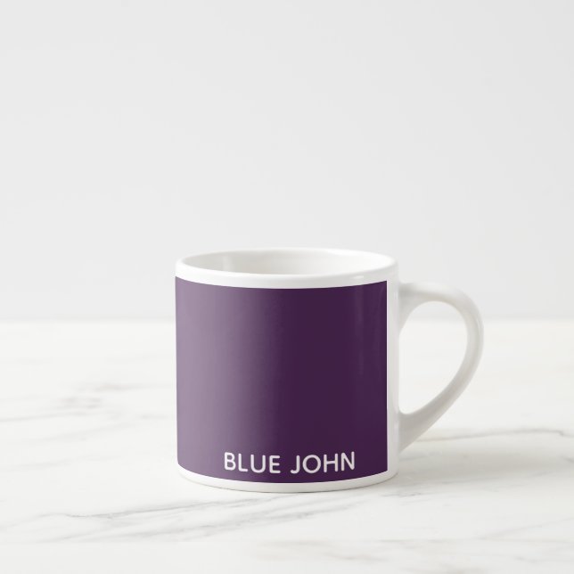 Xícara De Espresso Nome de cor azul John púrpura (Direita)