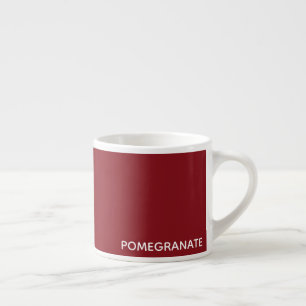 Xícara De Espresso Nome de cor vermelha do romã