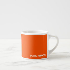 Xícara De Espresso Nome de cor vermelha do salmão