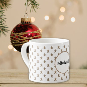 Xícara De Espresso Nome, Pão de Natal, Gingerpão 6oz