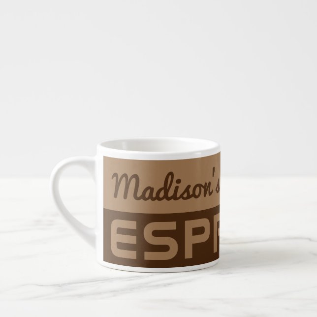 Xícara De Espresso Nome personalizado Espresso mug (Esquerda)
