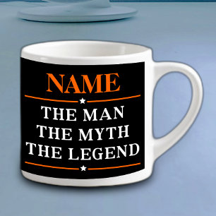 Xícara De Espresso Nome Personalizado O Homem O Mito A Legenda