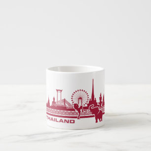 Xícara De Espresso Nome Personalizado Tailândia