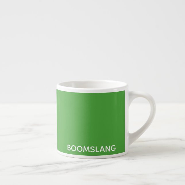 Xícara De Espresso Nome verde do Boomslang (Direita)