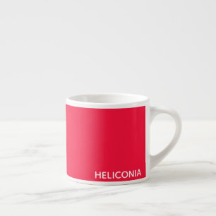 Xícara De Espresso Nome vermelho de Heliconia