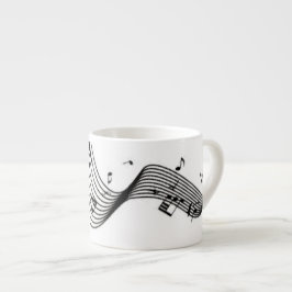 Xícara De Espresso Notas Musicais