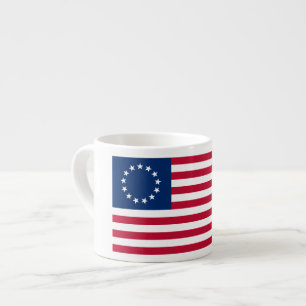 Xícara De Espresso O Círculo de Estrelas, Bandeira Americana por Bets