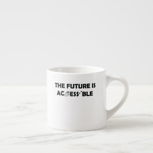 Xícara De Espresso O futuro é a linguagem de sinais ASL acessível Bra