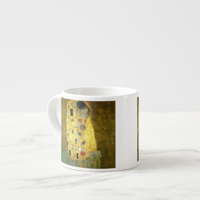 Xícara De Espresso O ~ Gustavo Klimt do beijo (Frente Esquerda)