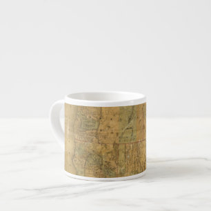 Xícara De Espresso O mapa de Bancroft dos estados pacíficos