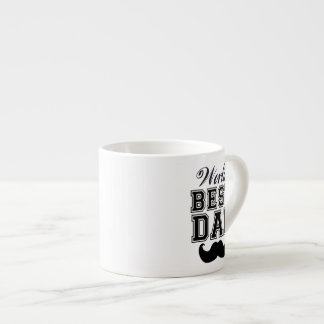 Xícara De Espresso O melhor pai do mundo com bigode