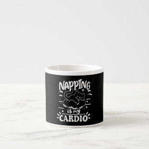 Xícara De Espresso O Napping É O Meu Cardio Simples Design De Gato En