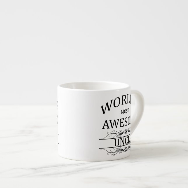 Xícara De Espresso O tio o mais impressionante do mundo (Frente Esquerda)