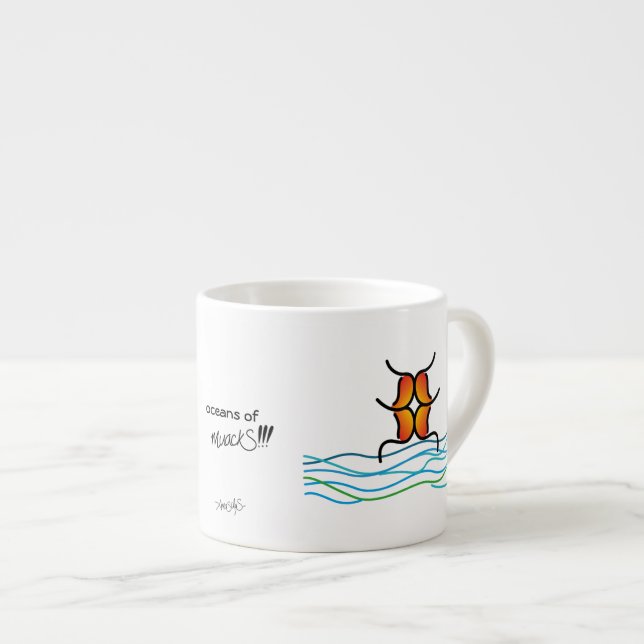 Xícara De Espresso oceanos de muackS!! - Alma (Frente Esquerda)