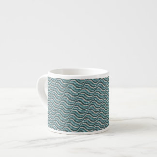 Xícara De Espresso Olhar Linen das Ondas do Oceano