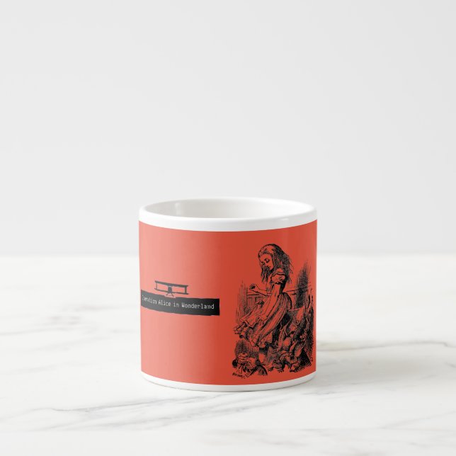 Xícara De Espresso Operation Alice in Wonderland Alice im Wunderland (Frente)