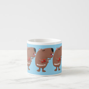 Jogo americano impermeável Capybara 30,5 x 45,7 cm, conjunto de 4, capivara  para jantar, pátio, mesa, cozinha, copa, desenho animado, capivara de  animais, tapetes de lugar para amantes de animais, jogos americanos