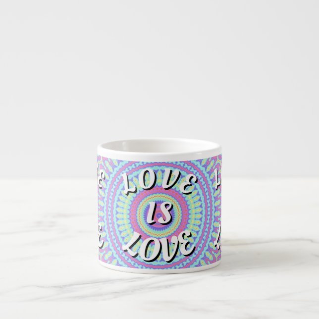 Xícara De Espresso Orgulho Love Is Love (Frente)