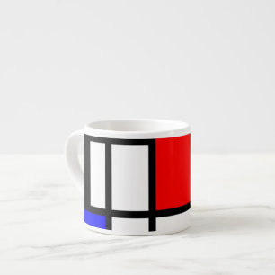 Xícara De Espresso Os retângulos do MOSAICO esquadram coloriram I +