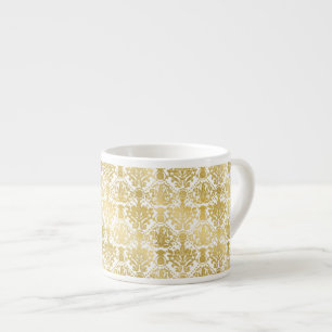 Xícara De Espresso Ouro bonito na moda barroco, modelo elegante