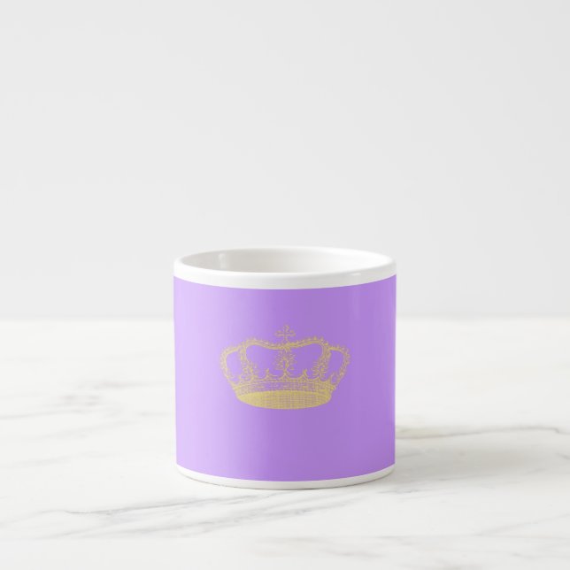 Xícara De Espresso Ouro Coroa II (Frente)
