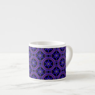 Xícara De Espresso Padrão Abstrato Floral Moderno Boho Elegante #505
