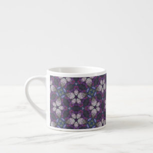 Xícara De Espresso Padrão de Design Lilás