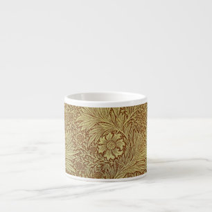 Xícara De Espresso Padrão de Flor Antiga Marigold de William Morris