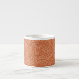 Xícara De Espresso Padrão de Malva de William Morris: Floral Terracot