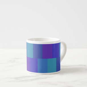 Xícara De Espresso Padrão de Paleta Azul Moderno