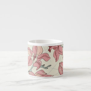 Xícara De Espresso Padrão de pomada: Papel elegante