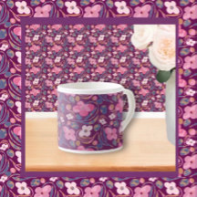 Padrão Floral Chic Retroativo