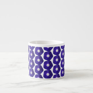 Xícara De Espresso Padrão Floral da Glória Violeta Profunda Morning