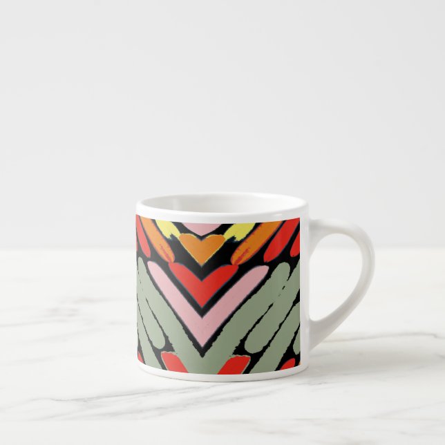 Xícara De Espresso Padrão Multicolorido do Sudoeste (Direita)