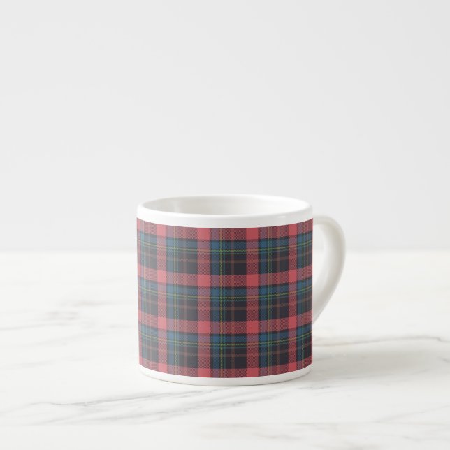 Xícara De Espresso Padrão Xadrez Clássico (Frente Esquerda)