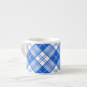 Xícara De Espresso Padrão Xadrez Marrom Branco yxm0uat9