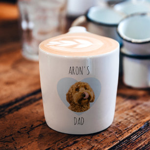 Xícara De Espresso Pai de Cachorro Personalizado Foto de Pet Person