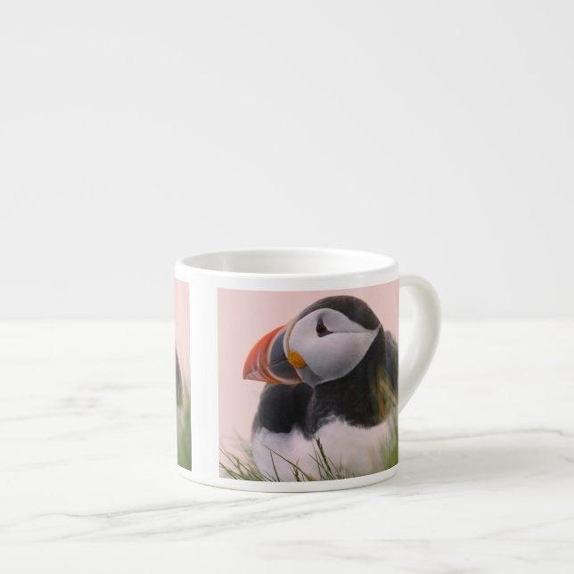 Xícara De Espresso Papagaio-do-mar (Fratercula arctica) 6 (Frente Esquerda)