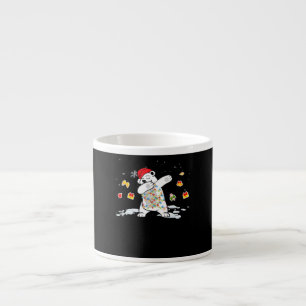 Xícara De Espresso Papais noeis Luzes de Natal do Urso Polar suportam