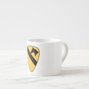 Xícara De Espresso Patch Patriótico da Divisão de Cavalaria de 1rua