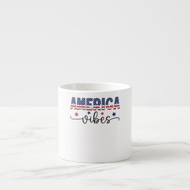 Xícara De Espresso patriotic shirt america shirt 4th of july  (Frente)