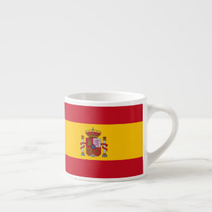 Xícara De Espresso Patriótico de Bandeira Nacional da espanha