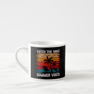 Xícara De Espresso Pegue As Víblias De Verão Da Onda