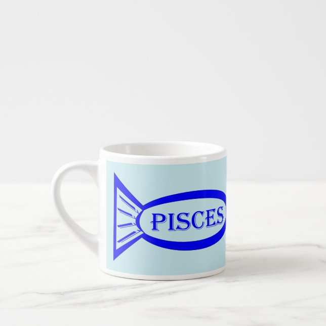 Xícara De Espresso Peixes - Sinal de Estrela Peixe Espresso (Esquerda)