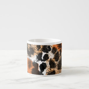 Xícara De Espresso Pele animal: padrão leopardo criativo.