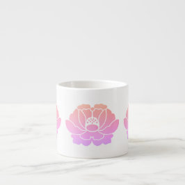 Xícara De Espresso peônia rosa pastel