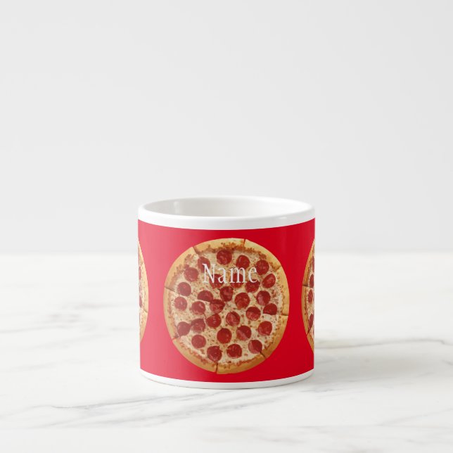 Xícara De Espresso Pepperoni Pizza Thunder_Cove (Frente)