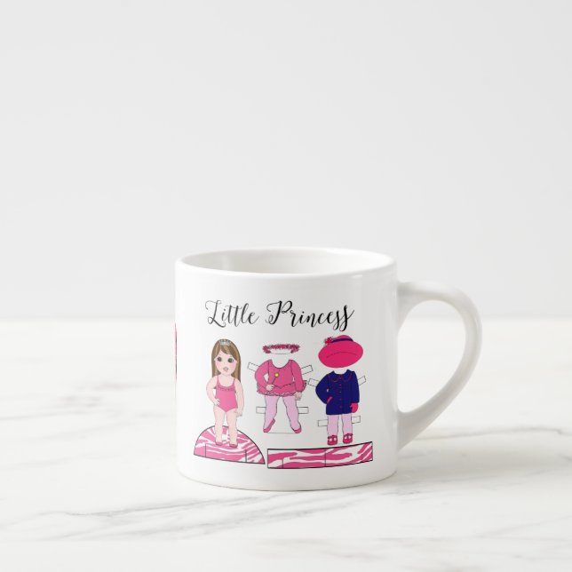 Xícara De Espresso "Pequena Princesa Mug para Ela" (Direita)
